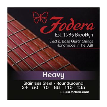 Preview van Fodera S34135TB Heavy Stainless, 6 string Tapered B