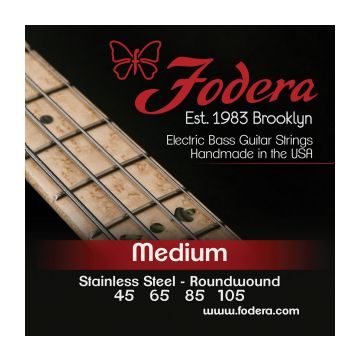 Preview of Fodera S45105XL Medium Stainless, Extra long scale