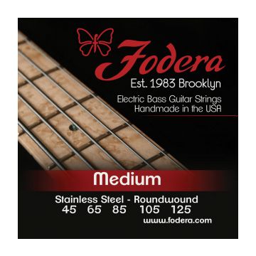Preview of Fodera S45125XL Medium Stainless,  5 string Extra long scale