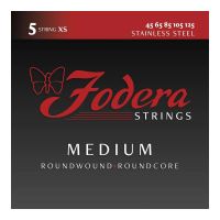 Thumbnail van Fodera S45125XS  Medium Stainless, 5 string EXTRA SHORT SCALE 30.75&rdquo; taper