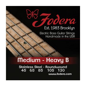 Preview van Fodera S45130TB Medium Stainless,  5 string Tapered B
