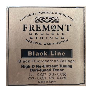 Preview van Fremont STR-FTD  Black Fluorocarbon High-D Re-Entrant Tuning Set (Bari-Tuned Tenor)