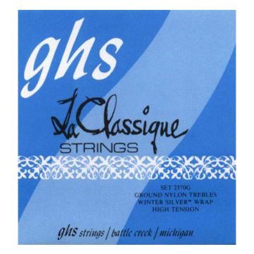 Preview of GHS 2370G LA CLASSIQUE&trade; - Hard Tension, Nylon Supreme Trebles/Winter Silver Basses Ground trebles