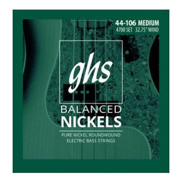 Preview of GHS 4700 Balanced Nickel Medium 4 String Short Scale (32.75&quot; winding)