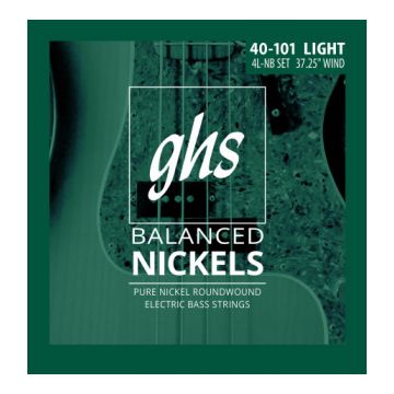 Preview van GHS 4L-NB 4700 Balanced Nickel Light 4 String (37.25&quot; winding)