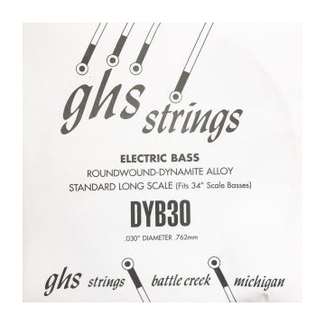 Preview van GHS DYB30 single  Bass Boomers Roundwound Nickel-Plated Steel
