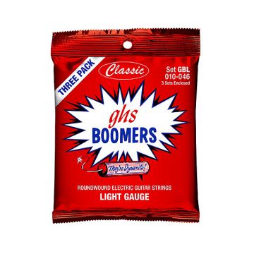 Preview of GHS GBL-3P Boomers 3-pack Roundwound Nickel-Plated Steel
