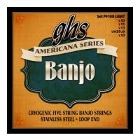 Thumbnail of GHS PF190 AMERICANA SERIES BANJO - PF190 Set, Cryogenically Treated Stainless Steel, Light Loop end