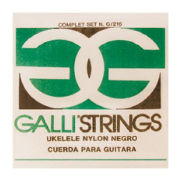 Preview van Galli G/216-B Soprano Ukelele Black Nylon