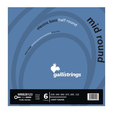 Preview of Galli MRB28123 6 STRINGS LIGHT Pure Nickel half round