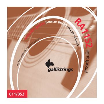 Preview of Galli RA1152 SPECIAL LIGHT tension 80/20 bronze wound  .011 &ndash; .052
