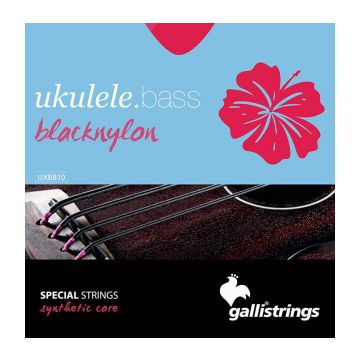 Preview of Galli UXB810 U-BASS Black nylon round wound String SET