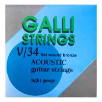 Thumbnail of Galli V34 Flatwound bronze acoustic guitarstrings