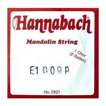 Preview of Hannabach 2821009 Single pair Mandoline strings .009