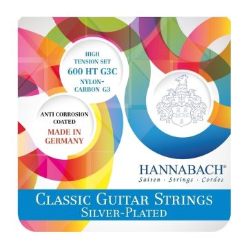 Preview of Hannabach 600 HT G3C Silver Plated High tension G3 CARBON