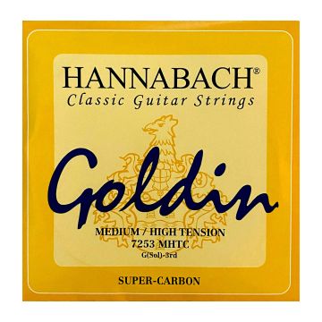 Preview van Hannabach 725 G3 single string Medium High tension Goldin