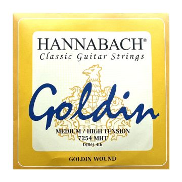 Preview of Hannabach 7254MHT single D4 string Medium High tension Goldin