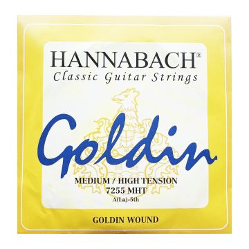 Preview of Hannabach 7255MHT single A5 string Medium High tension Goldin