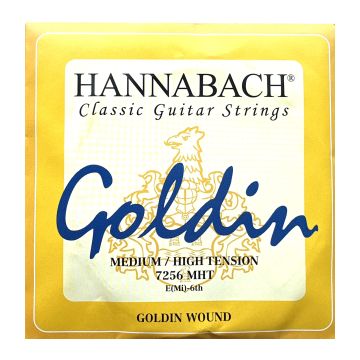 Preview of Hannabach 7256MHT single E6 string Medium High tension Goldin