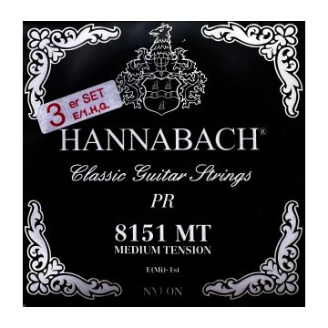 Preview of Hannabach 8158 MT Silver special Medium tension trebles only