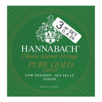 Preview of Hannabach 8257 LT Pure 24 Carat Gold-Plated BASSES Only