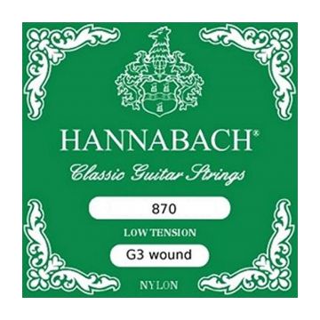 Preview van Hannabach 870LT G/3 Single wound G string Low tension