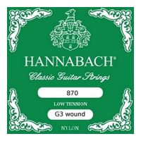 Thumbnail van Hannabach 870LT G/3 Single wound G string Low tension