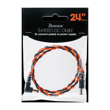 Preview van Ibanez DCT24-BNR Twisted DC Cable Black &amp; Neon Red