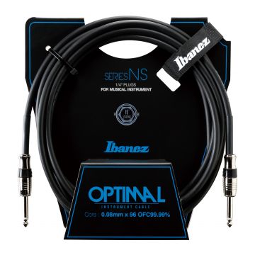 Preview van Ibanez NS10 Optimal Instrument cable 3.05m/10ft  2 Straight plugs