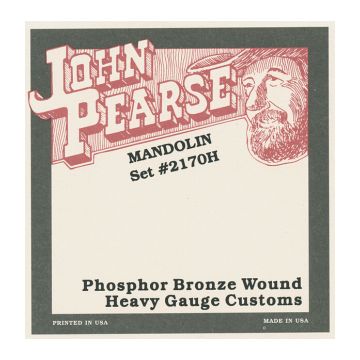 Preview van John Pearse 2170H Heavy Phosphor bronze mandolin Loop-end
