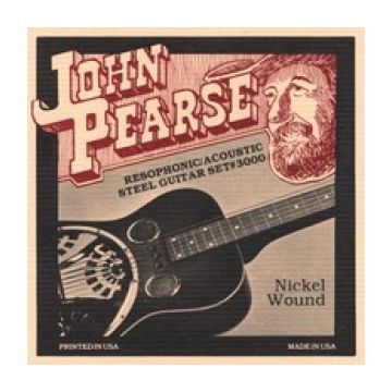 Preview of John Pearse 3000 Dobro Nickel Wound Resophonic Guitar