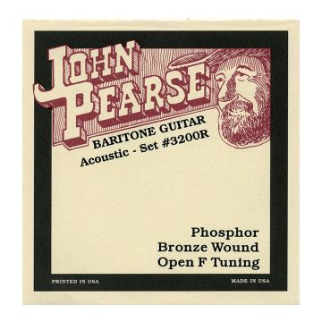 Preview of John Pearse 3200R 18/68 Phosphor bronze Wound Resophonic  Open F Tuning