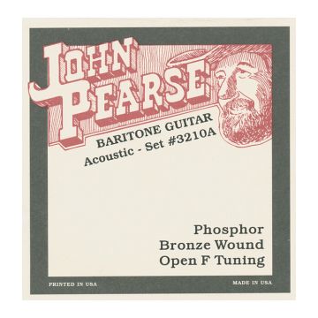 Preview van John Pearse 3210 phosphor Bronze Baritone  Acoustic Open &quot;F&quot; Tuning