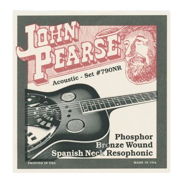 Preview van John Pearse 790NR Spanish Neck Resophonic Guitar Phosphor Bronze