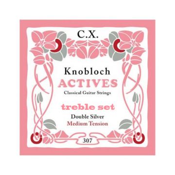 Preview of Knobloch 300ACX Actives Medium tension Double Silver CX Treble set ( previously 307ACX)