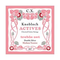 Thumbnail van Knobloch 300ACX Actives Medium tension Double Silver CX Treble set ( previously 307ACX)