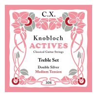 Thumbnail of Knobloch 308CX Actives Medium tension Double Silver CX carbon Treble set