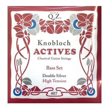 Preview van Knobloch 500ADS Actives High tension Double Silver QZ BASS set ( formerly 407 QZ )