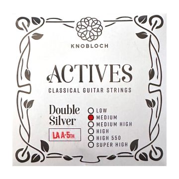 Preview van Knobloch 5ADS33.5 Single ACTIVES Double Silver A5 Medium Tension 33.5
