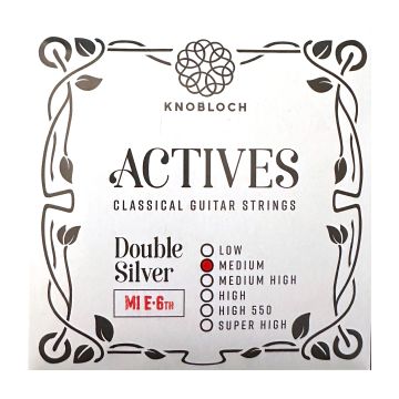 Preview of Knobloch 6ADS33.5 Single ACTIVES Double Silver E6 Medium Tension 33.5