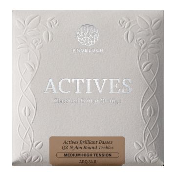 Preview of Knobloch ADQ34.0 Actives Medium/High tension Double Silver Nylon Q.Z (previously 400ADQ)