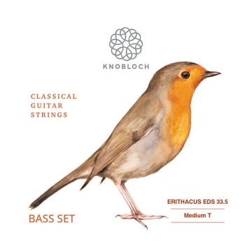 Preview of Knobloch EDS 33.5 ERITHACUS BASS-pack Medium tension Double Silver (Basses only)