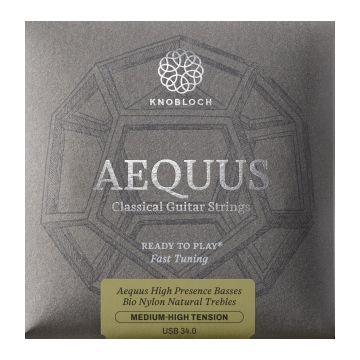 Preview of Knobloch USB 34.0 Aequus Silver Enhanced BIO Mylon Full Set Medium-High Tension 34.0