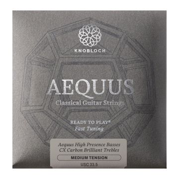 Preview van Knobloch USC 33.5 Aequus Silver Enhanced CX Carbon Full Set Medium Tension 33.5