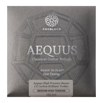 Preview of Knobloch USC 34.0 Aequus Siver Enhanced CX Carbon Full Set Medium-High Tension 34.0