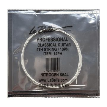 Preview of La Bella 14PH single Professional D-4 string, silver-plated