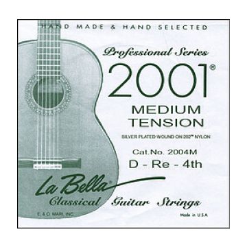 Preview of La Bella 2004M/D single D string from 2001Medium set