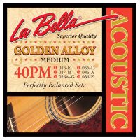 Thumbnail of La Bella 40PM Medium Golden Alloy Wound