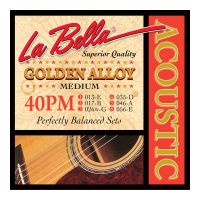 Thumbnail of La Bella 40PM Medium Golden Alloy Wound