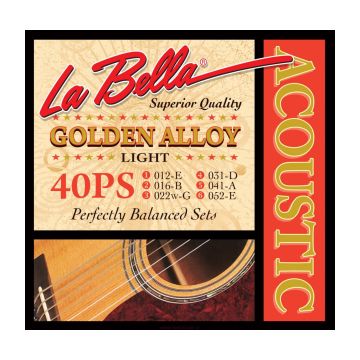 Preview of La Bella 40PS Light Golden Alloy Wound